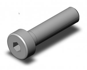 Hexagon socket head screw M4x6 DIN7984 r 