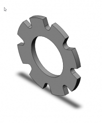 Toothed lock washer 4,3 DIN6797 r 