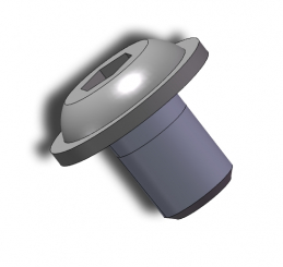 Button head socket screw w flange M6x 8 