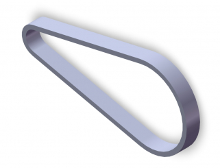 toothed belt STS 150 S 5M 350 