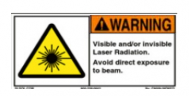 Ansi Warnschild Warning -Laser radiation 