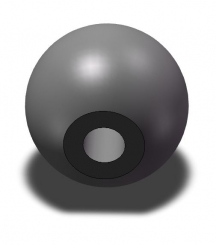 Ball knob DIN319-KT-16-B4-M 