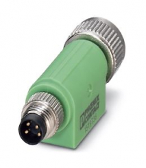 adaptor M8 A-cod. St. – M12 A-cod. Bu. 