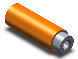 Roller vulcanized (rubber length 82) 