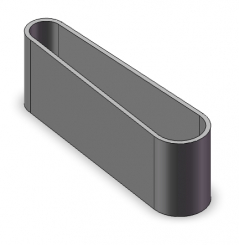 Toothed belt PU; w coating 75T5/480 