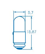 Incandescent lamp T1,8 